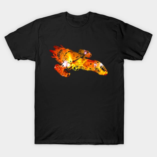 Firefly Serenity Galaxy Silhouette Logo T-Shirt by Nova5